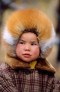 Nomads of Kamchatka have beautiful features.