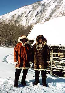 Gary & Tracy in Reindeer clothes.