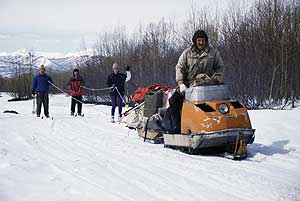 Russian snowobile Buran.